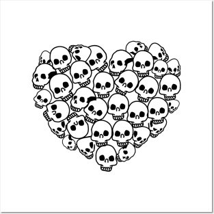 Skull Heart Posters and Art